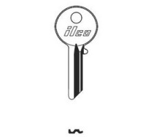 KABA ILCO CORP  997ER NP A10  AA32019012              Cylinder Lock Key Blank, 7-Pin, Small, Brass, Nickel Plated, 10 Price Group, For Yale