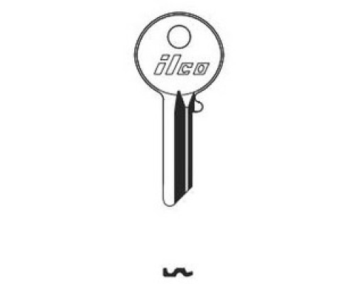 KABA ILCO CORP  997ER NP A10  AA32019012              Cylinder Lock Key Blank, 7-Pin, Small, Brass, Nickel Plated, 10 Price Group, For Yale