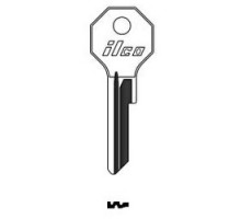 KABA ILCO CORP  X1199AR NP A06  AL3439402B              Vehicle Key Blank, Brass, Nickel Plated, 6 Price Group, For Chrysler, Studebaker