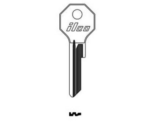 KABA ILCO CORP  X1199AR NP A06  AL3439402B              Vehicle Key Blank, Brass, Nickel Plated, 6 Price Group, For Chrysler, Studebaker