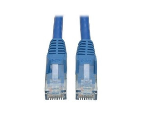 TRIPP LITE N201-008-BL        Premium Cat6 Gigabit Snagless Molded UTP Patch Cable, 24 AWG, 550 MHz/1 Gbps RJ45 M/M , Blue, 8 ft.