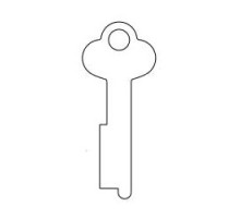 KABA ILCO CORP  1028L NS A31  AD40105013              Safe Deposit Key Blank, 0.375