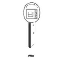 KABA ILCO CORP  GM-D NP A01               Key Blank, Look-Alike, Secondary, D, Brass, Nickel Plated, 1 Price Group, For General Motors