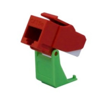 ON-Q/LEGRAND  WP3550RE               Keystone Insert, Snap and Go, Cat 5E, 4-Pair, 26 to 22 AWG Unshielded Twisted Pair Cable, T568A/B Wiring, ABS Plastic, Red