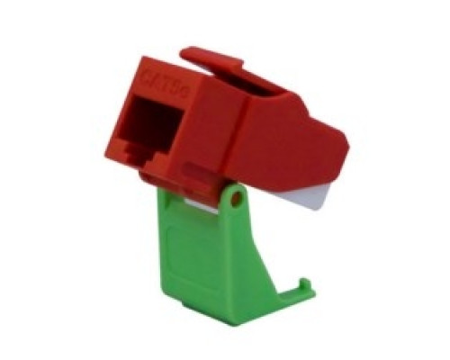 ON-Q/LEGRAND  WP3550RE               Keystone Insert, Snap and Go, Cat 5E, 4-Pair, 26 to 22 AWG Unshielded Twisted Pair Cable, T568A/B Wiring, ABS Plastic, Red