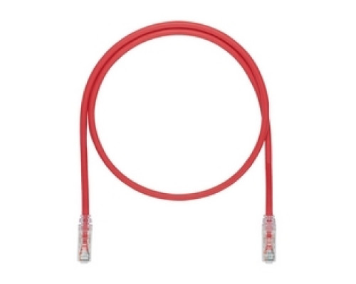 PANDUIT UTP6ASD5RD-Q        Cat 6A SD Patch Cord, UTP, Red, 5 FT