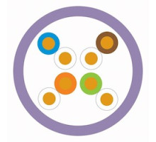 BERK-TEK  10137364               LANmark-6, Category 6, Plenum UTP Cable, Purple, Box