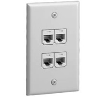 PANDUIT  CFP4IW               Faceplate 4-port Classic IW EA