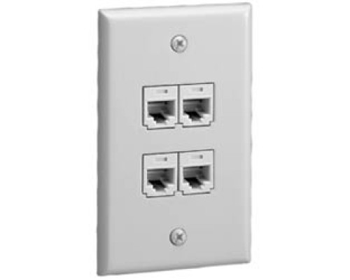 PANDUIT  CFP4EI               Faceplate 4Pt Classic EI EA