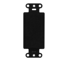 ON-Q/LEGRAND  WP3410BK               Decorator Outlet Strap, Blank, 1.65