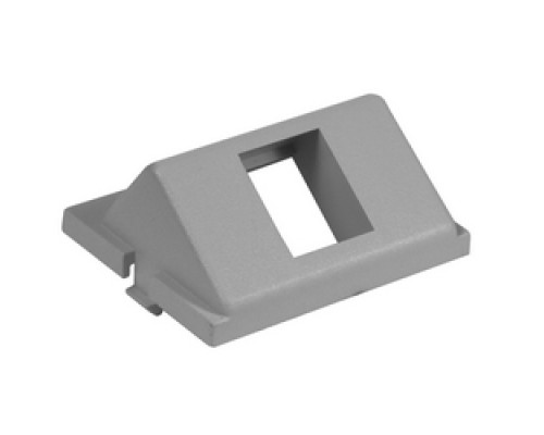 HUBBELL PREMISE WIRING  IM1KA15GY               Audio/Video Unloaded Module, Keystone, 1-Port,Angled, 1.5 Unit, Gray