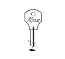 KABA ILCO CORP  S1000X NP A10  AA25036122              Cylinder Lock Key Blank, 5-Disc, Brass, Nickel Plated, 10 Price Group, For Corbin Cabinet Lock