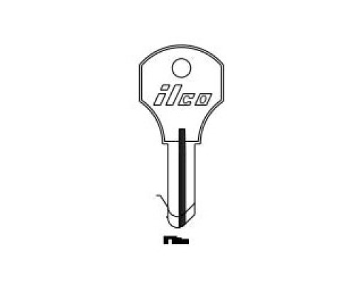 KABA ILCO CORP  S1000X NP A10  AA25036122              Cylinder Lock Key Blank, 5-Disc, Brass, Nickel Plated, 10 Price Group, For Corbin Cabinet Lock