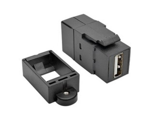 TRIPP LITE U060-000-KP-BK        USB 2.0 All-in-One Keystone/Panel Mount Coupler F/F , Black