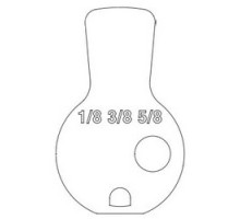 SCHLAGE ALLEGION BRAND  L583-476        Door Lock Cylinder Cam, Straight, For 1-1/8