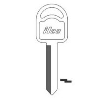 KABA ILCO CORP  H66 NP A06  AL01456002              Vehicle Key Blank, Brass, Nickel Plated, 6 Price Group, For Ford, Mercury/Mariner Outboard