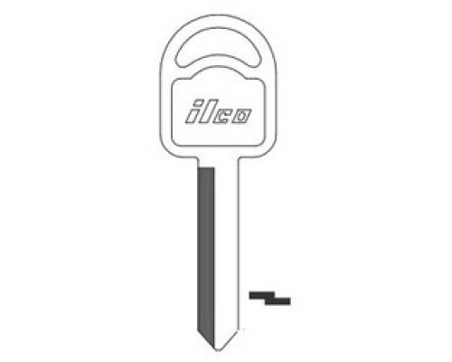 KABA ILCO CORP  H66 NP A06  AL01456002              Vehicle Key Blank, Brass, Nickel Plated, 6 Price Group, For Ford, Mercury/Mariner Outboard