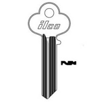 KABA ILCO CORP  A1015V NS A73               Cylinder Lock Key Blank, 6-Pin, Sectional, Natural Nickel Silver, 20 Price Group, For Lockwood