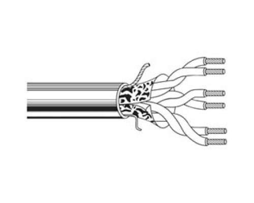 BELDEN  5341FE 0081000               Multi-Conductor - Commercial Applications 2-Pair 18 AWG PP FS FRPVC Gray