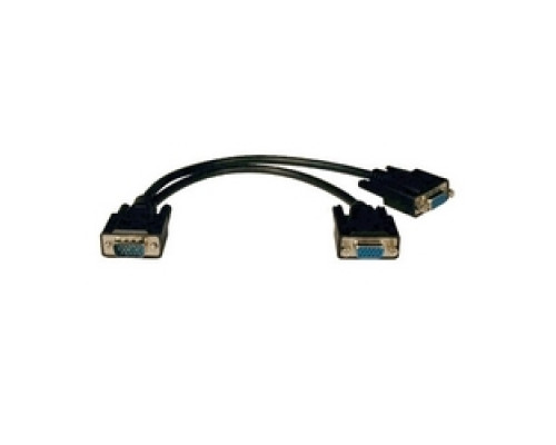 TRIPP LITE P516-001-HR        VGA Monitor Y Splitter Cable, High Resolution HD15 M to 2x HD15 F , 1-ft.