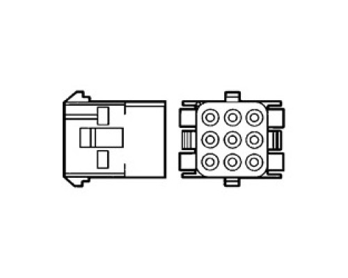 TE-ENERGY  350784-1               15 Pin Mate And Lock Cap Housing RoHS