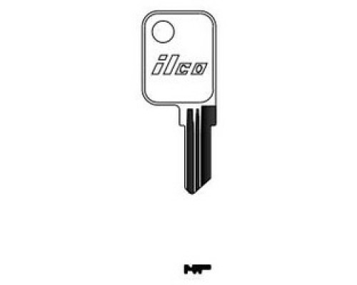 KABA ILCO CORP  1597 NP A06  AL00000092              Cylinder Lock Key Blank, Brass, Nickel Plated, 6 Price Group, For Haworth