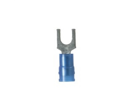 PANDUIT  PN14-10F-E               Fork Terminal, nylon insulated, 16 - 14 AWG, #10 stud size, convenience package.