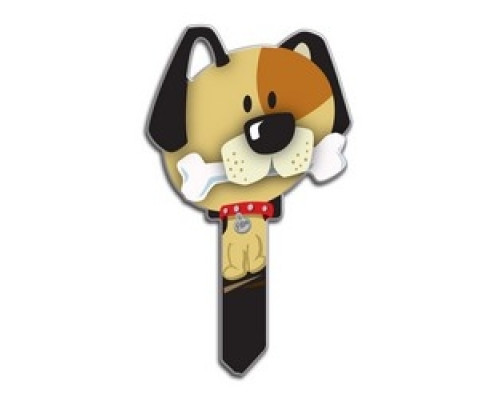 LUCKY LINE PRODUCTS INC  B114S               House Key, Schlage, Dog, Brass, Enamel Coating, 1 each per Card