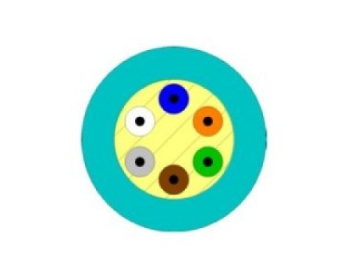 BERK-TEK  PDP006FB3010/F5-I/O-C4AQU               Premises Distribution Cable, Tight Buffered, Plenum, 6-Fibers, OM4 50/125µm 10Gig Multimode Fiber, Aqua Jacket