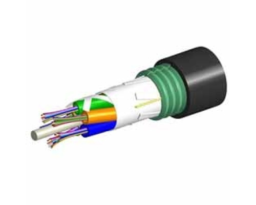 COMMSCOPE ENTERPRISE SOLUTIONS  760155044  Z-012-LA-5L-F12BK/25D              Fiber Cable, Indoor/Outdoor, 12 Fiber, Single Jacket/Single Armor, Low Smoke Zero Halogen, Gel-Free, Stranded Loose Tube Cable, Lazrspeed 300 OM3 Multimode