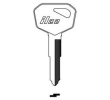 KABA ILCO CORP  KA16 NP A07  X266              Vehicle Key Blank, Brass, Nickel Plated, 7 Price Group, For Kawasaki