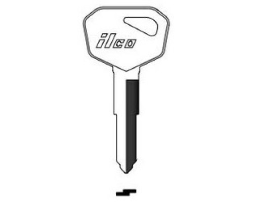 KABA ILCO CORP  KA16 NP A07  X266              Vehicle Key Blank, Brass, Nickel Plated, 7 Price Group, For Kawasaki