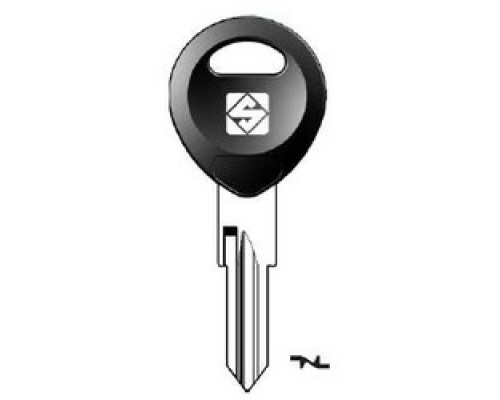KABA ILCO CORP  ZD24RDP-SI               Vehicle Key Blank, Steel, Nickel Plated, For Bimota, Derbi, Gilera, Honda, Kymco, Mazda, Moto Guzzi, Suzuki, Triumph Motorcycle, Yamaha