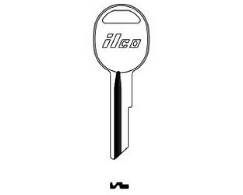 KABA ILCO CORP  S1970AM NP A02  RA3              Vehicle Key Blank, Secondary, Brass, Nickel Plated, 2 Price Group, For American Motors/Jeep/Renault