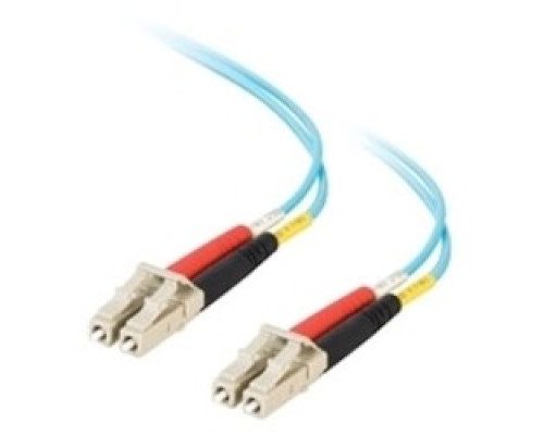 QUIKTRON  852-LL2-030               9m LC-LC 10Gb 50/125 OM3 Duplex Multimode PVC Fiber Optic Cable - Aqua