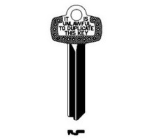 KABA ILCO CORP  1A1N1 NS A30  IAR00000443              Key Blank, Look-Alike, N-Keyway, Natural Nickel Silver, 5 Price Group, For Best/Falcon