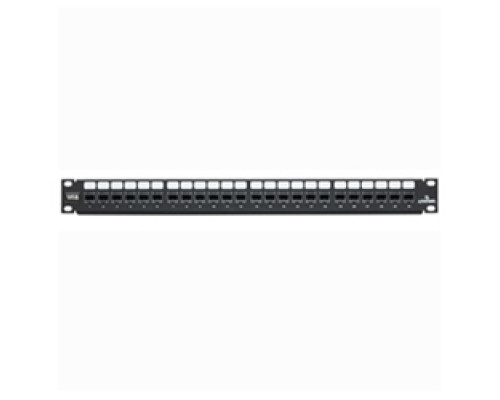 LEVITON  5G270-U24               GigaMax 5e Flat QuickPort Patch Panel, 24-Port, 1RU, Category 5e, Includes Cable Management Bar