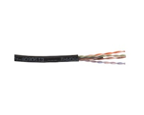 LIBERTY AV 24-4P-P-L6-EN-BLK        Liberty Brand Category 6 Cable Features: 23 AWG Solid Bare Copper Conductors FEP, Fluorinated Ethylene Propylene teflon tm  Color Striping On White Conductors Varying Lay Twisted Pairs Cabled On