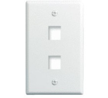ON-Q/LEGRAND  WP3402WH               Keystone Wallplate, 1-Gang, 2-Port, 2.94