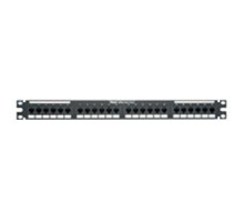 PANDUIT  DP24688TGY               Cat 6 Punchdown Patch Panel 24 Ports 1 RU Black