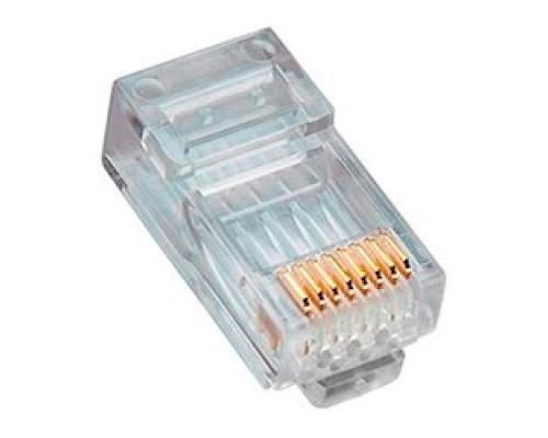 PLATINUM TOOLS INC 106165        RJ45 8P8C CAT5E HP,   ROUND-SOLID, 3 PRONG 500/BAG