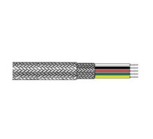 ALPHA WIRE  2811/4 WH001               Communication-Control-Industrial-Cable, Communication-Control, 4 Conductor, 24 AWG, Braid, 600 V, Glass Braid Jacket, PTFE Insulation, 0.164 Jacket Diameter, 0.012 Jacket Thickness, 19/36 Stranding