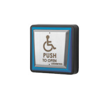 LOCKNETICS  PPH-200-LED               Illuminated dual color large square push plate with black box, Stainless steel with engraved text and anodized finish, Tamper resistant mounting, SPDT switch contacts rated .5A @ 120VAC or 1A @ 24VDC 5-