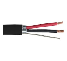 LIBERTY AV  18-2C-PSH-BLK               Liberty Black Commercial Grade General Purpose 18 AWG 2-Conductor Plenum Shielded Cable