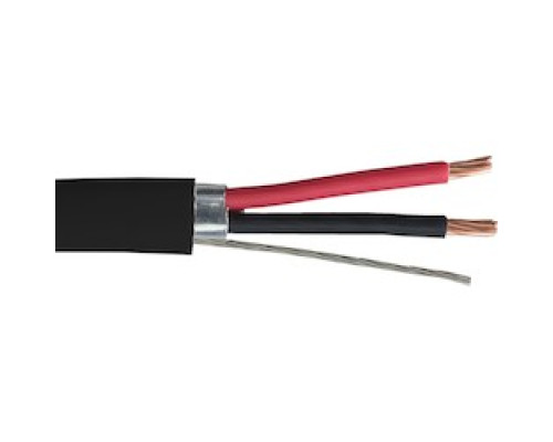 LIBERTY AV  18-2C-PSH-BLK               Liberty Black Commercial Grade General Purpose 18 AWG 2-Conductor Plenum Shielded Cable