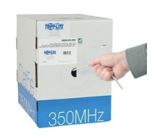 TRIPP LITE  N022-01K-WH               Cat5e 350 MHz Bulk Solid-Core PVC Cable, White, 1000 ft., TAA