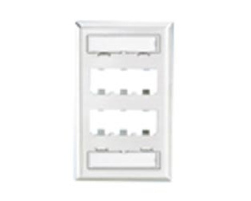 PANDUIT  CFPL6SY               Faceplate 6Pt SglGang Classic S-Steel EA