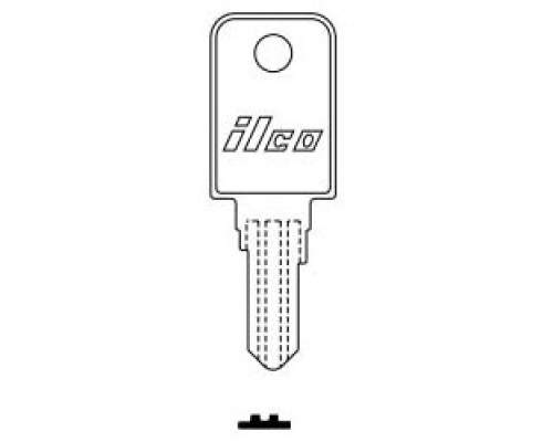 KABA ILCO CORP  1683 NP A06  AL00000942              Vehicle Key Blank, Double-Sided, Brass, Nickel Plated, 6 Price Group, For Hayworth
