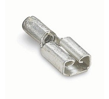 THOMAS & BETTS  AD18-183               Non-Insulated Female Disconnect, Length 0.64in, Width 0.23in, Tab Size 0.187x.032, Wire Range #22-#18 AWG, Copper, Tin Plated