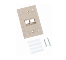 COMMSCOPE ENTERPRISE SOLUTIONS  107713547  M12AS-246              Angled Specialty Faceplate, ivory